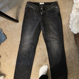 We The Free Dark Gray Flare Jeans